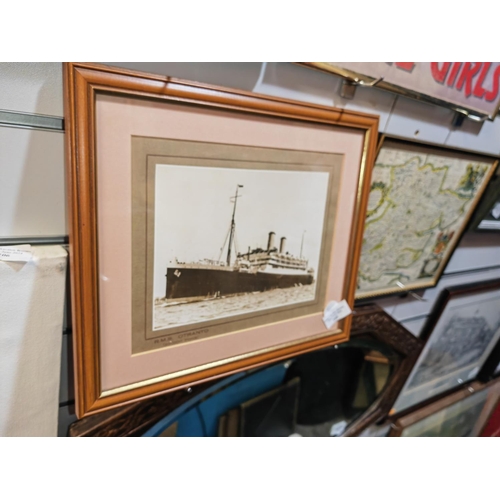 109 - Framed Print Of Rms Otranto Ship