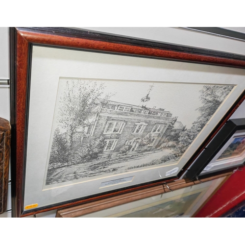 117 - Framed Print Of Gads Hill House