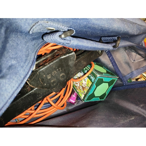 135 - Jade Shoulder Bag With Some Contents Plus Car Jack