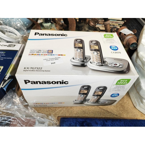 169 - Panasonic Twin Set Of Telephones In Box