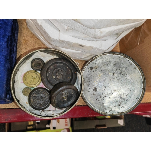 174 - Tin Of Scale Weights