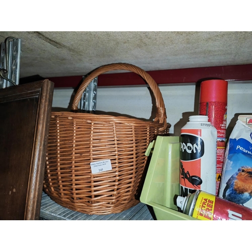 245 - Wicker Basket With Handle