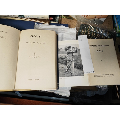 4 - 2 Old Books On Golf. Bernard Darwin 1954 & Charles Whitcombe 1931