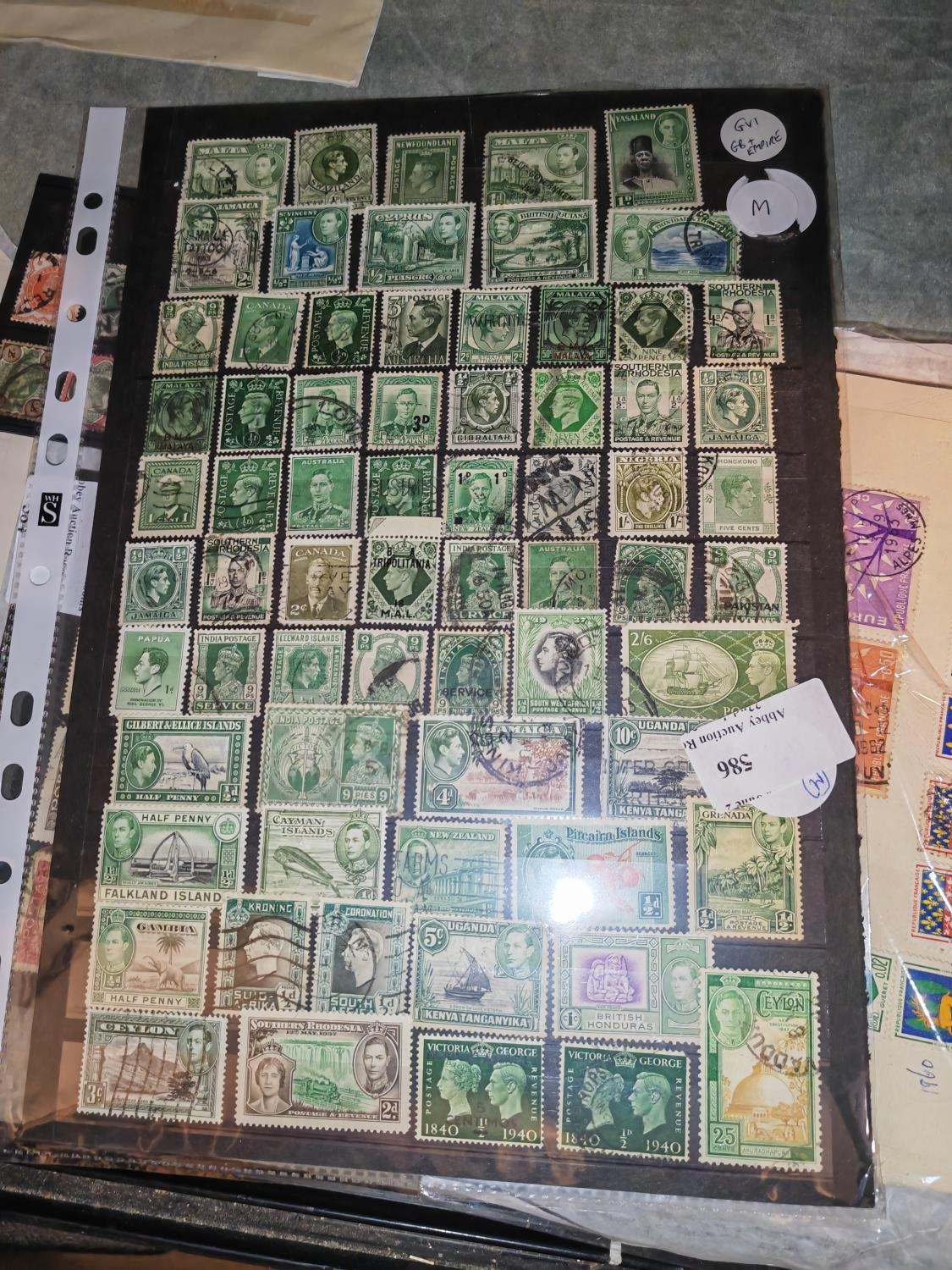 George V1 Gb + Empire Green Stamps