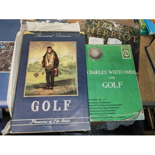 4 - 2 Old Books On Golf. Bernard Darwin 1954 & Charles Whitcombe 1931