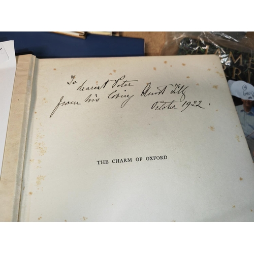 9 - Book The Charm Of Oxford By J Wells, 1st, 1920, Inscription, Illustrated By W G Blackall, 26 Plates,... 