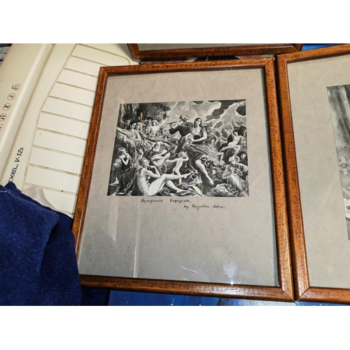 275 - 4 Framed Prints Various Subjects By Augustus John