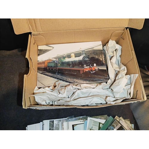 288 - Small Box Of Train Photograph'S