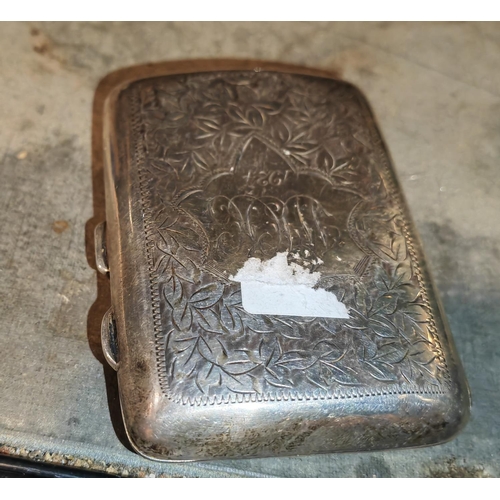 363 - Silver Cigarette Case Weights 67Gms