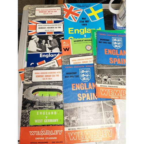 403 - 24 England Football International Programmes 1960-68