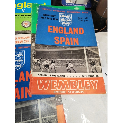 403 - 24 England Football International Programmes 1960-68