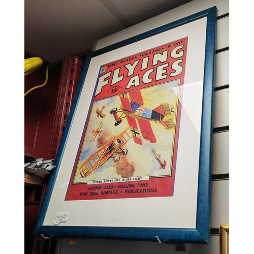 100 - Framed Advertising Print Flying Aces