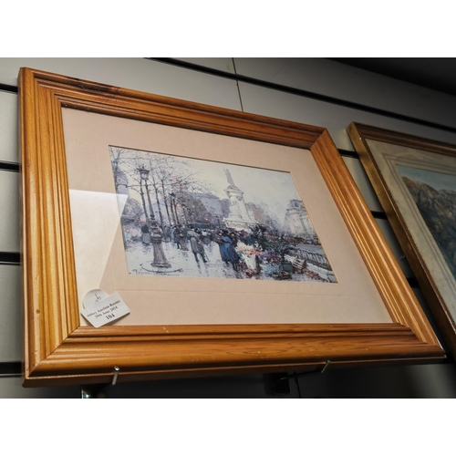 104 - Framed Print Of Street Scene