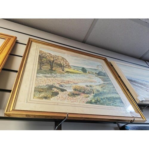 110 - Framed Print Of A Lake