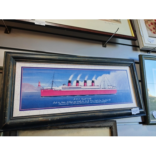 119 - Framed Print Of Rms Arundel Castle Ship