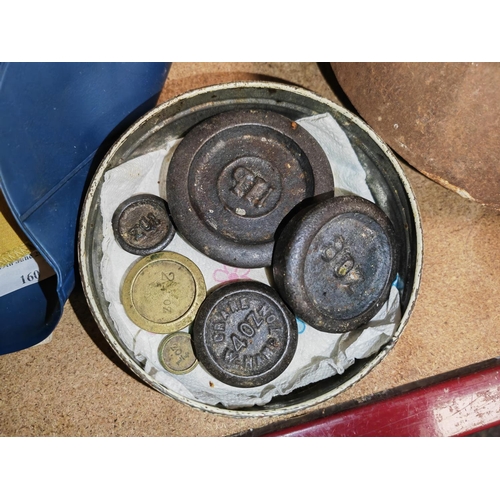 164 - Tin Of Scale Weights