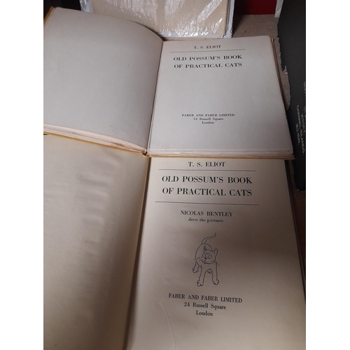 4 - 2 Copies Of T S Eliot Old Possams Book Of Practical Cats, Faber & Faber, 1945 3Rd Imp Colour Illustr... 