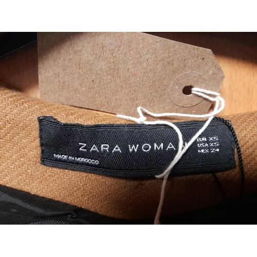 27 - Zara Wool Cape Poncho Camel Size Xs