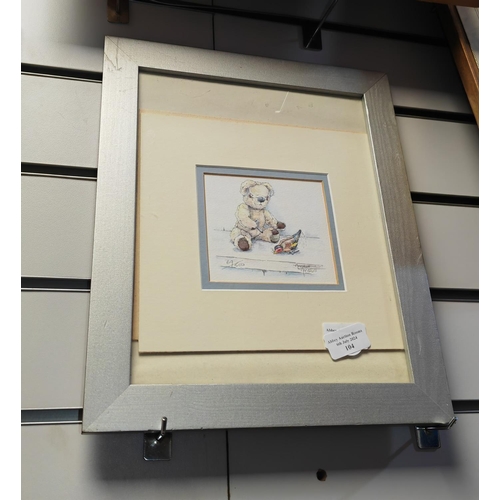 104 - Small Frame Print Of A Teddy Bear