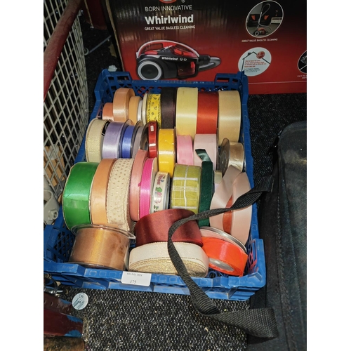 175 - Tray Of Assorted 50 X 20Mtrs Rolls Of Ribbon