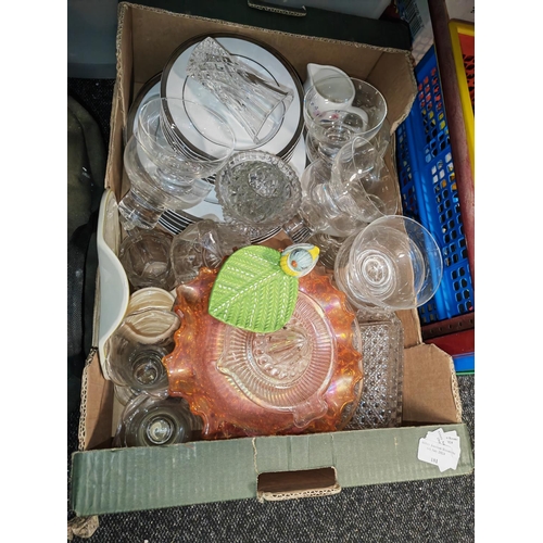 181 - Box Of China And Glass