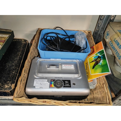 192 - Kodak Camera Printer With Paper And Power Cables Etc