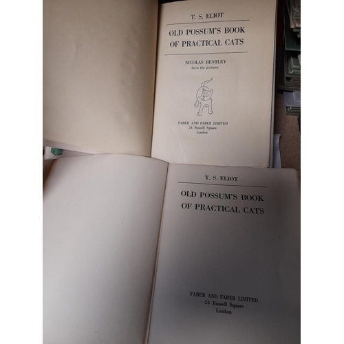 3 - 2 Copies Of T S Eliot Old Possams Book Of Practical Cats, Faber & Faber, 1845 3Rd Imp Colour Illustr... 