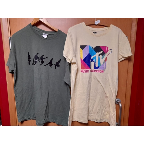 40 - 2 Mtv + Monty Python T Shirts Size S