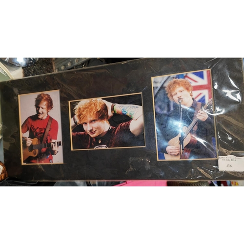 436 - Ed Sheeran Original Pictures In Carded Mount