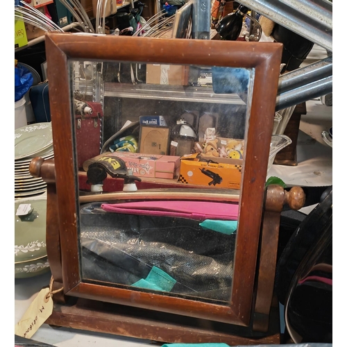 438 - Antique Swing Mirror