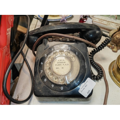 443 - Vintage Dial Up Telephone