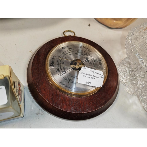 469 - Small Round Wall Barometer