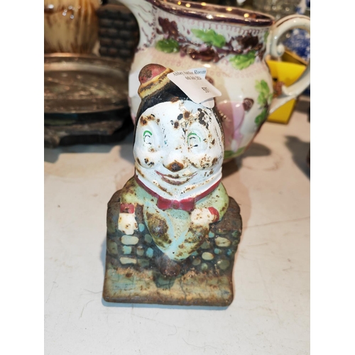 537 - Cast Iron Humpty Dumpty Money Box