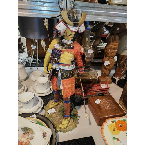 545 - Large Samurai Warrior Figurine Has Broken Finger