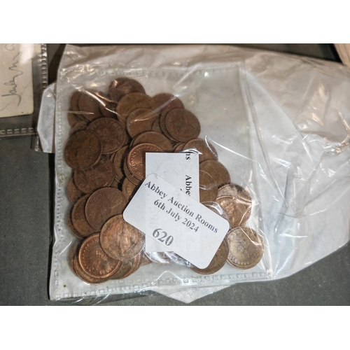 620 - Bag Of 1/2 Pence Coins