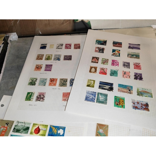 629 - Selection Of Japanese Stamps On Pages