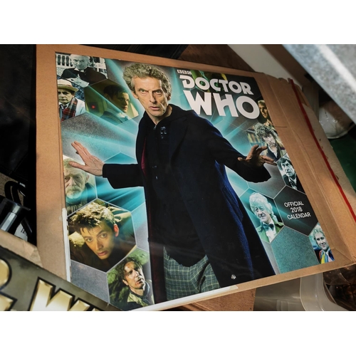 650 - Star Wars And 2 Dr Who Calendars