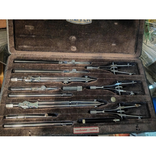 295 - Riefler Compass Set In Box