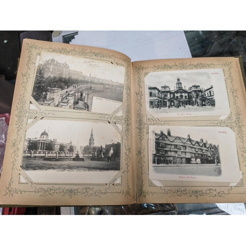 411 - Postcard Album With Some Postcards