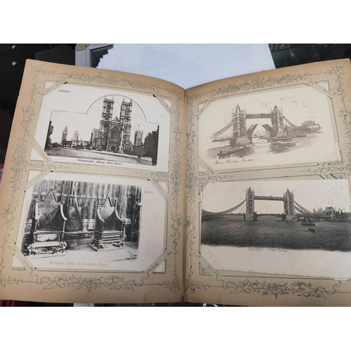 411 - Postcard Album With Some Postcards