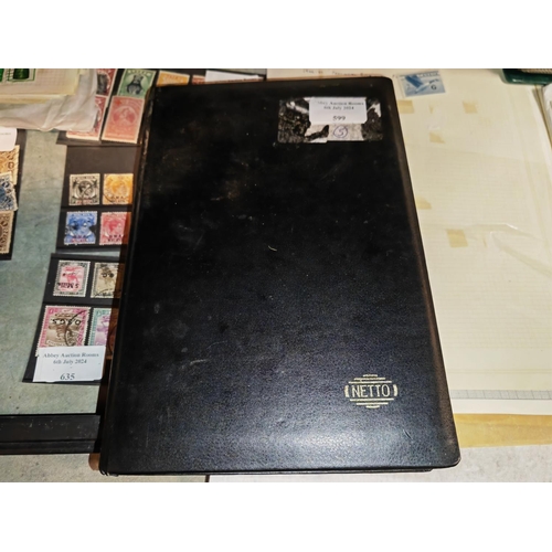 599 - Black Stock Book Of Netherlands And Indian Stamps