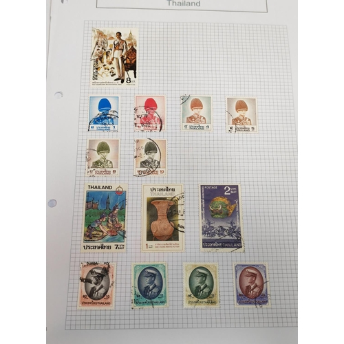 642 - Selection Of Thailand Stamps On Pages