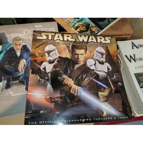 650 - Star Wars And 2 Dr Who Calendars