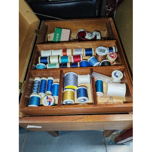 738 - Sewing Box With Contents