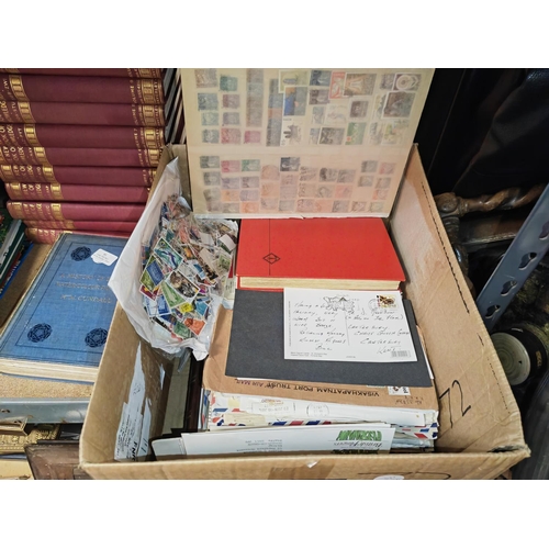 17 - Large Box Of Stamps, Albums And Covers