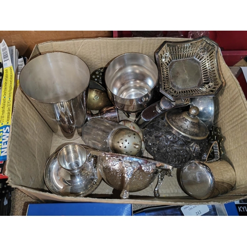 211 - Box Of Assorted Metal Items