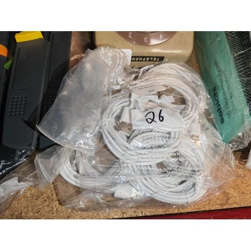 255 - Trade Pack Of 10 Unused 2M Quality Lightning Apple Cables