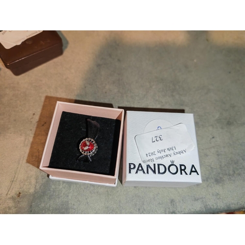 327 - Pandora Silver Spiderman Pendant