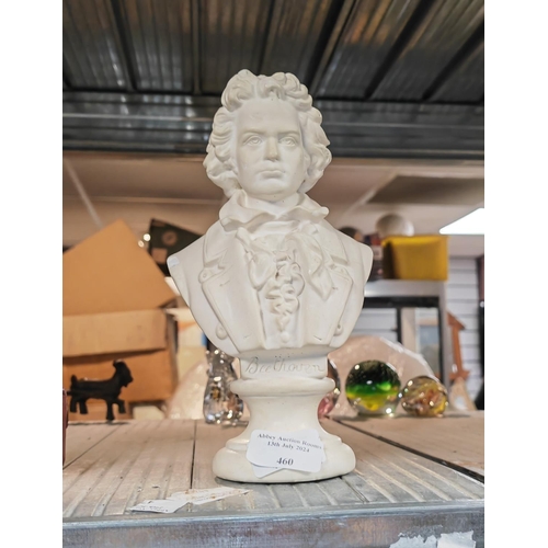 460 - Plaster Bust Of Beethoven