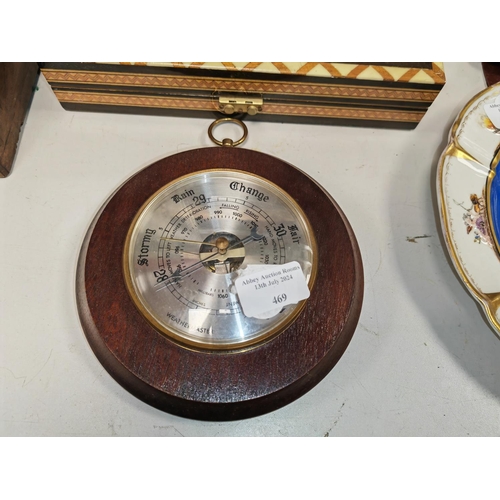 469 - Small Round Wall Barometer